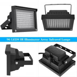 96 LEDS IR Illuminator Array Infrared Lamps Night Vision Outdoor Waterproof For CCTV Security Camera Photography Lamp