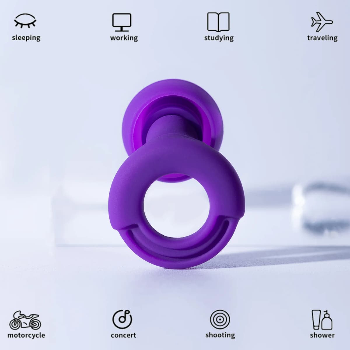 Silicone Earplugs for Swimming Sleep Noise Cancel Noise Reduction-Soundproof Reduce Disturbances -Quality Earplugs
