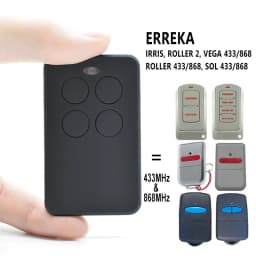 For ERREKA Remote Control 433.92MHz 868MHz Compatible With ERREKA SOL LIRA VEGA ROLLER 433 868 IRIS2 IRIS 4 ROLLER 1 / ROLLER 2