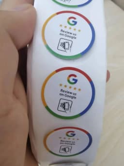 10/30/100Pcs Waterproof Google Review Stickers 504Bytes NFC215 Chip NFC Tap Review Sticker Boost Your Reviews Sticker NFC Tags