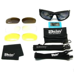 Daisy Tactical Polarized Glasses Outdoor Sport Goggles Sunglasses with 4 Lens Original Box Men Shooting Hiking Eyewear