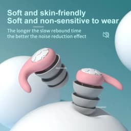 HUAK Sleeping Ear Plugs Noise Reduction Ear Protector Soft Nano Silica Gel Earplug Waterproof Tapones Para Dormir Earplugs