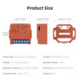 AVATTO WiFi Garage Door Opener Smart App Remote Voice Control Gate Door Switch module Works with Tuya Alexa Google Home Alice