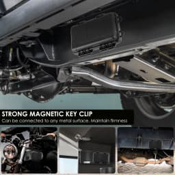 1-2Pcs Upgraded New Magnetic Key Holder Waterproof Under Car Hide Key Box Rustproof Key Hider Multifunctional Box for Spare Box