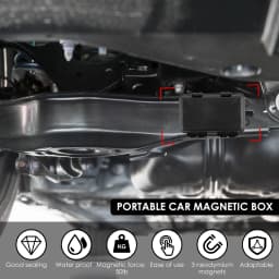 1-2Pcs Upgraded New Magnetic Key Holder Waterproof Under Car Hide Key Box Rustproof Key Hider Multifunctional Box for Spare Box