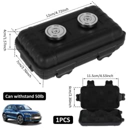 1-2Pcs Upgraded New Magnetic Key Holder Waterproof Under Car Hide Key Box Rustproof Key Hider Multifunctional Box for Spare Box