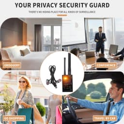 Signal Detector Hotel Anti-Sneak Shooting Detection Camera Detector Car GPS Detector Anti-Eavesdropping Anti-Tracking Alarm