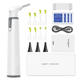Wireless Otoscope Ear Camera 3.9mm 1080P HD WiFi Ear Scope with 6 LED Lights for Kids and Adults Support Android and iPhone