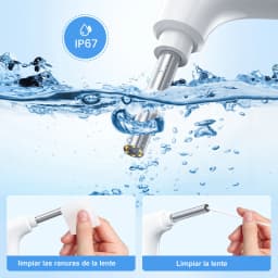 Wireless Otoscope Ear Camera 3.9mm 1080P HD WiFi Ear Scope with 6 LED Lights for Kids and Adults Support Android and iPhone