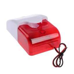 Heavy Duty Strobe Alarm Siren Kit - 120dB LED Flash, Wide Voltage 5-220V for Indoor/Outdoor Home Security Burglar Systems