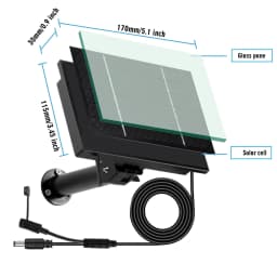 4W Solar Panel Waterproof Micro USB/TypeC Output 5V Solar Cells Charge Install 18650 Battery Outdoor For Leds or Remote Sensors