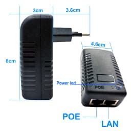 POE Power Support 48V 0.5A EU Plug For IP Camera Power Supply Ethernet Adapter Phone AP JIENUO
