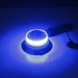 LED Rotating Flashing Strobe Light Blue Emergency Fire Truck Warning Lamp 9-24V Indicator Magnetic Signal Beacon Lights For Car