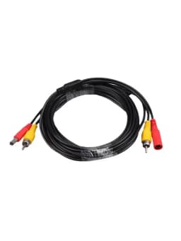 5M/10M/20M RCA Video AV DC Power Cable for TV CCTV Car Truck Rearview Camera Kit