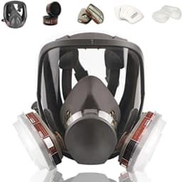 15 in 1 Full Face Mask, Reusable, Wide Field of Vision, Widely Used in Paint and Welding Woodworking 6800 Respirator