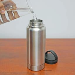 Stainless Steel Drinking Tumbler Bottle Diversion Safe Stash and Hide Small Valuables Money Keys Jewelry Silver 12 Ounce