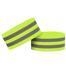 Warning Reflective Bands Elastic Armband Wristband Reflector Tape Ankle Leg Safety Straps for Night Cycling Running Fishing 2Pcs
