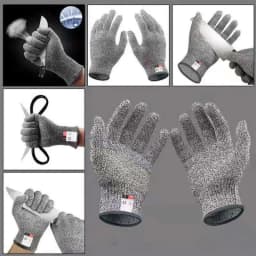 Level 5 Cut Proof Stab Resistant Wire Metal Glove Kitchen Butcher Cuts Gloves for Oyster Shucking Fish Gardening Safety Gloves