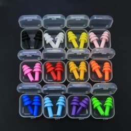 JCD 5Pairs Silicone Ear Plugs Sound Insulation Waterproof Swimming Earplugs Anti-noise Sleeping Plug For Travel Noise Reduction