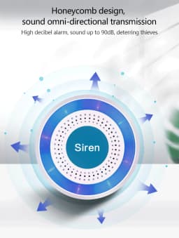 433MHz 85dB Wireless Siren Strobe Light Alarm Alert Sensor For Wifi GSM Security Alarm System