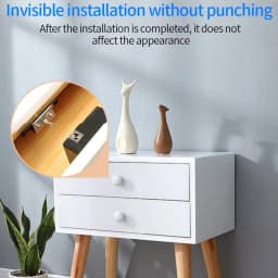 TTLOCK APP Cabinet Lock Drawer Invisible Electronic Lock 13.56M Rfid Card Smart Drawer Lock Keyless Bluetooth