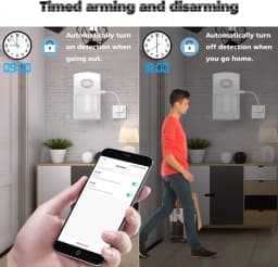 WiFi Motion Detector PIR Sensor Home Burglar Alarm System Flash Pet Immune Tuya Smart Life APP Remote Control Timing Arm Disarm