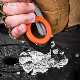 Sanke Rescue Trauma Shears Emergency Scissors Tool Stainless Steel Foldable Trauma Shears with Strap Cutter Glass Breaker EDC