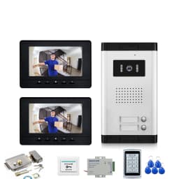 Home Video Doorbell Security Doorphone Wired 2/3/4/5/6/8/10/12 Units Apartment Two-way Audio Visual Intercom System