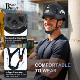 Construction Safety Helmet ABS Hard Hat Adjustable Ventilation System Hardhats Industrial Work Head Protection ANSI/ISEA Z89.1