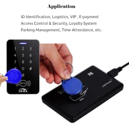 5YOA 10/20pcs 125KHz Read-Only RFID TK4100 EM4100 Proximity Keyfobs Smart Secure Door Entry Access Control ID Keychain Token Tag