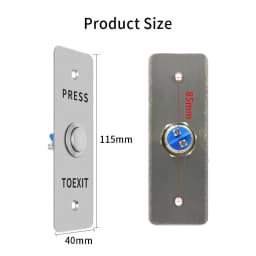 IP65 Waterproof Switch Door Exit Button Release Push Switch Stainless Steel Alloy Exit Button