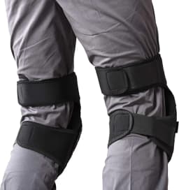 2 Piece Professional Knee Pads for Work Heavy Duty Foam Padding Gel Construction Knee Pads with Strong Double Straps