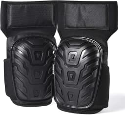 2 Piece Professional Knee Pads for Work Heavy Duty Foam Padding Gel Construction Knee Pads with Strong Double Straps