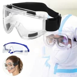 Safety Goggles Over Glasses with Clear Scratch Resistant Lenses Spectacles for Nurses Workers Architect Men and Women
