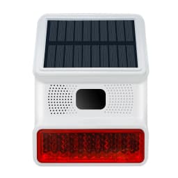 TAIBOAN 433MHZ Wireless Solar SIren Sound Light Flash Alarm Outdoor Alarm Horn for Wifi GSM Home Security Alarm System