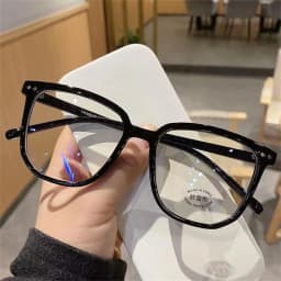 Transparent Computer Glasses Frame Women Men Anti Blue Light Round Glasses Blackout Optical Glasses Safe Goggles Protect Eyewear