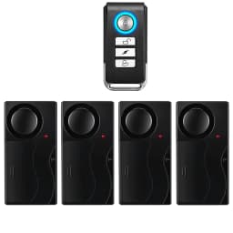 Extractme 110dB Anti-Theft Alarm Wireless Vibration Alarm with Remote Control Door and Window Alarm Car Alarm Security System