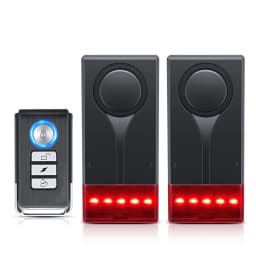 Extractme 110dB Anti-Theft Alarm Wireless Vibration Alarm with Remote Control Door and Window Alarm Car Alarm Security System