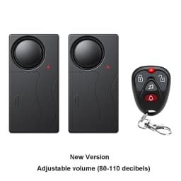 Extractme 110dB Anti-Theft Alarm Wireless Vibration Alarm with Remote Control Door and Window Alarm Car Alarm Security System
