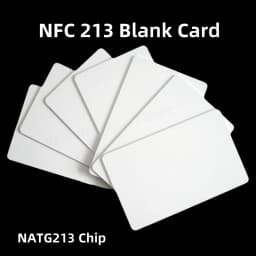 10/50pcs NFC Ntag216 Ntag215 Ntag213 White Card TAG ISO14443A RFID Cards Ntag 213 Chip for All NFC Enabled Phones
