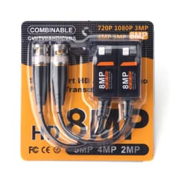(4Pairs) HD CCTV Video Balun 5MP/8MP via Twisted Pairs Network Video Transmitter for Security Camera System