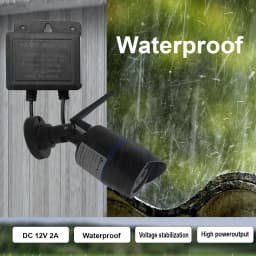 DC12V 2A Waterproof EU Plug Power Adapter For CCTV Security Surveillance AHD Camera Charger NVR DVR Input AC100V-240V 5.5*2.1mm