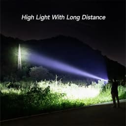 USB Rechargeable Super Bright LED Flashlight 18650Battery Led Torch for Night Riding Camping Hunting Outdoor Waterpr Flash Light