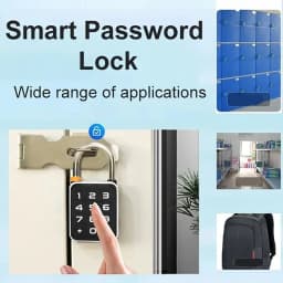 Smart Fingerprint Padlock Keyless Security Password Locker Anti-Theft TTLOCK/Tuya APP Controls Biometric Thumbprint Door Lock