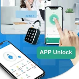 Smart Fingerprint Padlock Keyless Security Password Locker Anti-Theft TTLOCK/Tuya APP Controls Biometric Thumbprint Door Lock