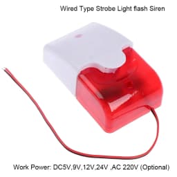120 DB Flash LED Strobe Light Wired Siren 12V/ 24V /220V Work For Wifi GSM PSTN Home Security Voice Burglar Alarm System