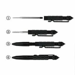 1/4/8pcs ZK20 Landing Ship Defense Tactical Pen High Quality Aluminum Anti Slip Self Defense Pen Steel Glass Crusher Tool Kit