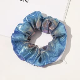 Hidden Safe Hair Tie Laser Cloth Rainbow Hair Scrunchie Hidden Storage Compartment With Zip Stash Pocket Woman Travel Safe