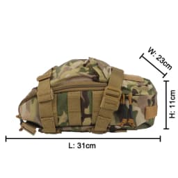 Mini Hydration Bag Outdoor Tactical Backpack Water Bladder Carrier Zipper Pouch Outdoor Hunting Bag 1000D Nylon Outdoor Sports