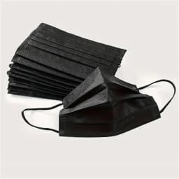 50-200pcs Black Disposable Face Masks 3 Layers Ply Filter Nonwove Anti Dust Breathable Protective Safe Facemask Adult Mouth Mask